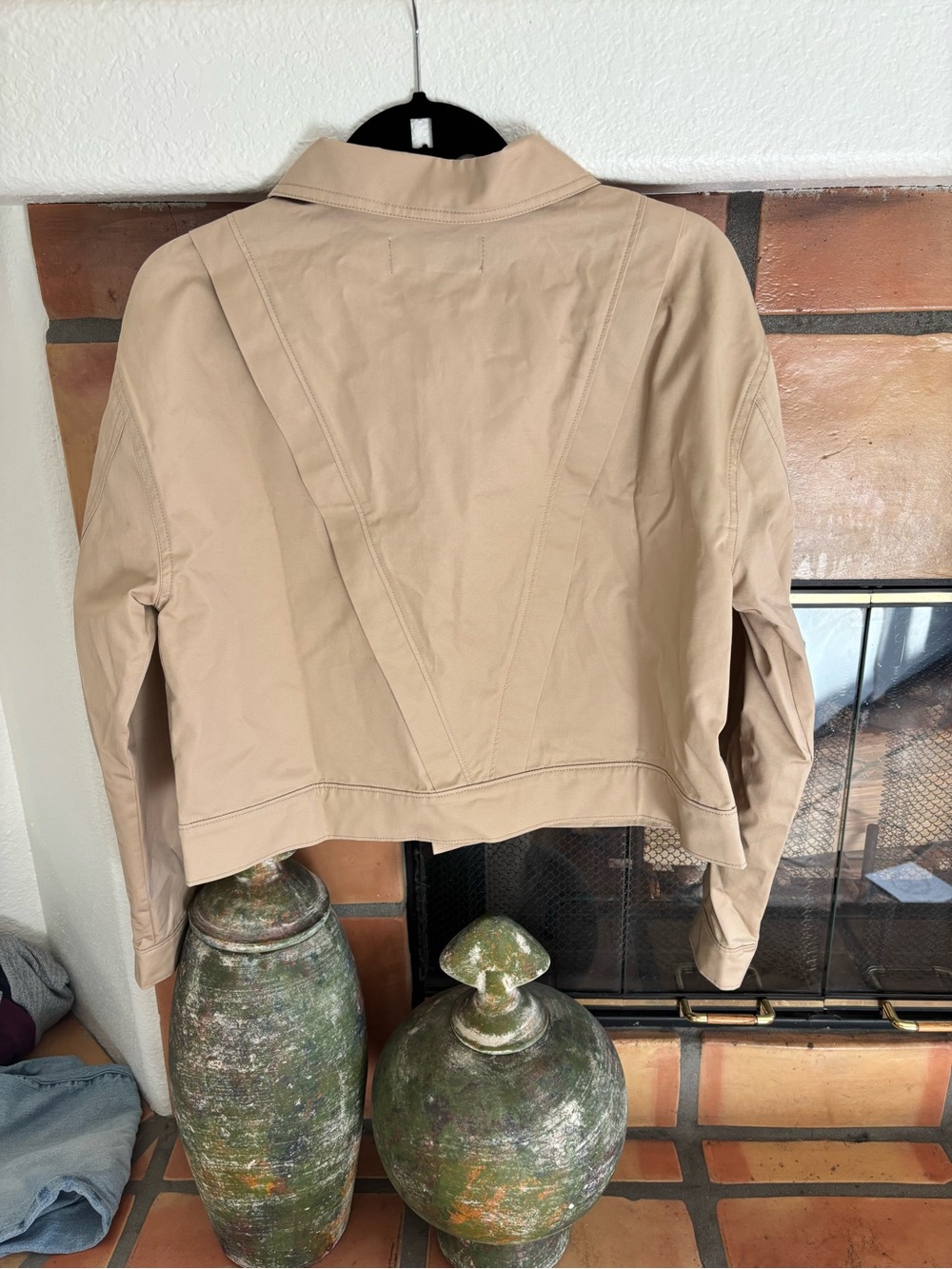 Hudson Jeans Gigi Swing Trucker Jacket NWT in Tan. Size small: Utility - Picture 7 of 7